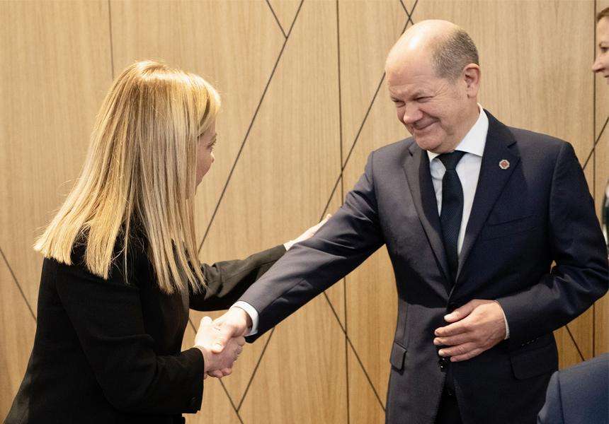 Bilaterale Meloni- Scholz: vicini sull’Ucraina, lontani sugli aiuti di Stato